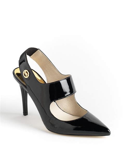 michael kors leather slingback pump